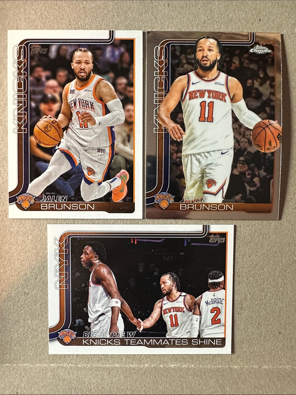 NY Knicks champions lot of 15 Jalen Brunson/Anunoby, KAT, Hart, Bridges, McBride - Picture 2 of 11